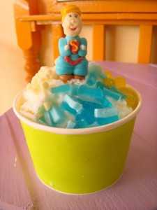 ไอศกรีมสายไหม “ เจียะจุ้ย “ ความลงตัวของไอศกรีมและน้ำแข็งเกล็ดหิมะ เนื้อนุ่มละลายในปาก