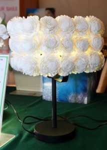 ขายโคมไฟ งานฝีมือดอกไม้ประดิษฐ์ ตะการตาด้วยเสน่ห์ของดอกโสน แฮนด์เมดทุกชิ้น!!